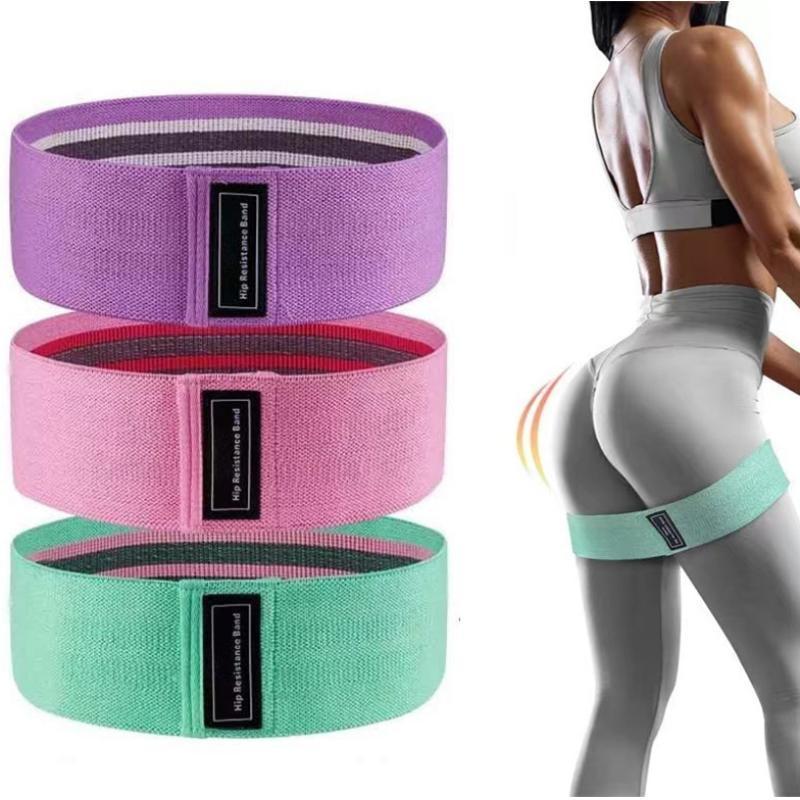 Resistance Bands Set, 3 Pack Gym Accessories Non-Slip Hip Training Bands, Squats, Lunges and Stretch, Fitness Equipment, Squat Resistance Bands, Gym Accessories