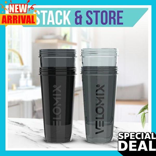 -4 PACK- 28 oz Protein Shaker Bottle for Protein Mixes - 4x Wire Whisk | Leak Proof Shaker Cups for Protein Shakes | Protein Shaker Bottle Pack | Protein Shake Cup