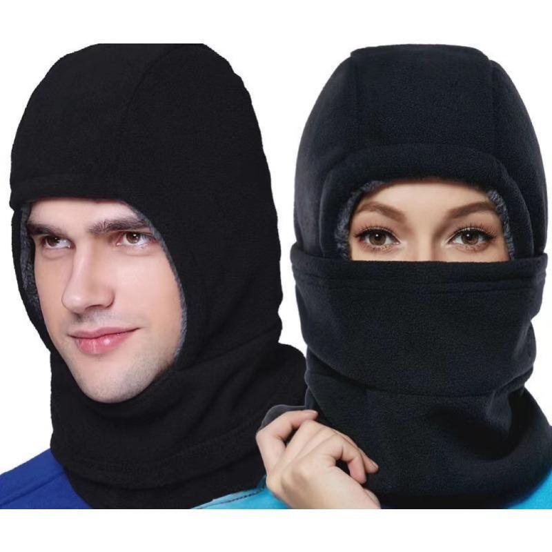 Three-in-One Winter Outdoor Warm Mask: Windproof Head Cover, Earmuffs, and Wool Thickened Warm Windproof Cold Protection Thickened Windproof