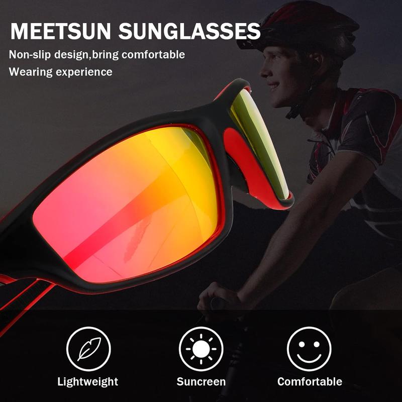 4 Pairs Men Polarized Sunglasses with UV Protection Driving Glasses Sports for Sport Outdoor Activities