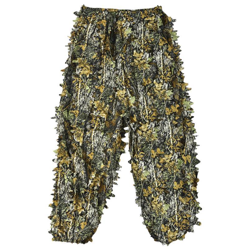 Super Comfortable 3D Ghillie Suit Set Sniper Train Leaf Jungle Forest Wood Hunting Camouflage Hunting Camo Apparel Lightweight Breathable Camouflage Clothing for Jungle Play Bird Watching & Halloween Costume Prop