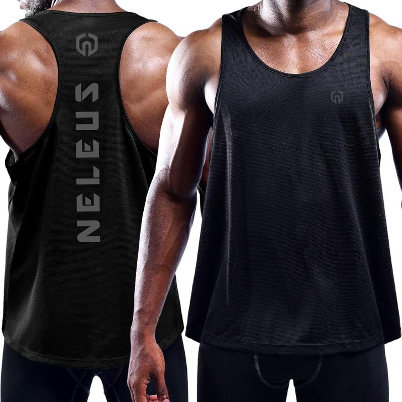 Men's 3 Pack Dry Fit Y-Back Muscle Tank Top