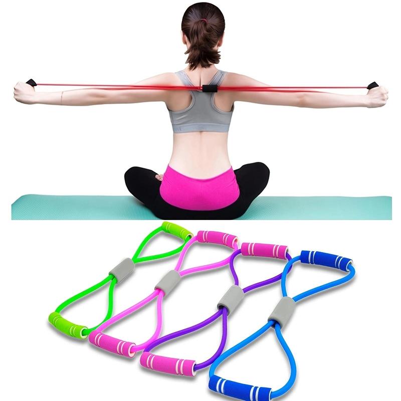 8-shaped Resistance Band, Stretching Band for Home Workout, Stretch Band for Chest Arm and Shoulder Stretching, Fitness Equipment for Home Gym, Christmas Gift