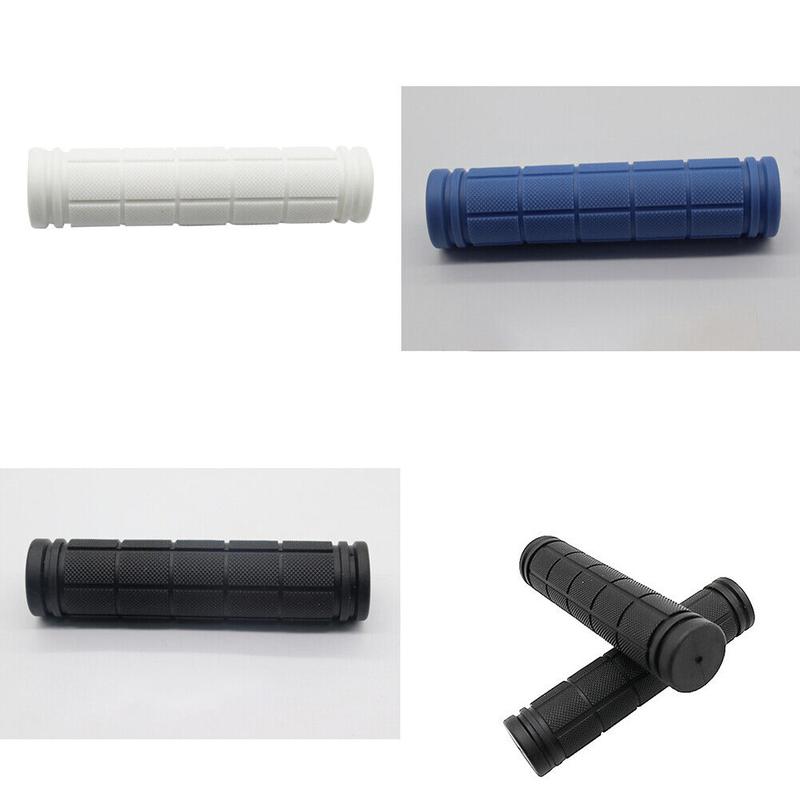 1-2 Pairs Bicycle Handlebar Grips Soft Rubber Anti-Slip Bike Scooter Cycling