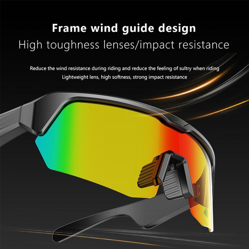 Smart Glasses, Bluetooth-compatible Smart Glasses, UV400 Anti-UV Sun Glasses, Outdoor Sports Glasses, Eye Care Fashion Glasses for Cycling, Climbing, Fishing, Skiing, Driving