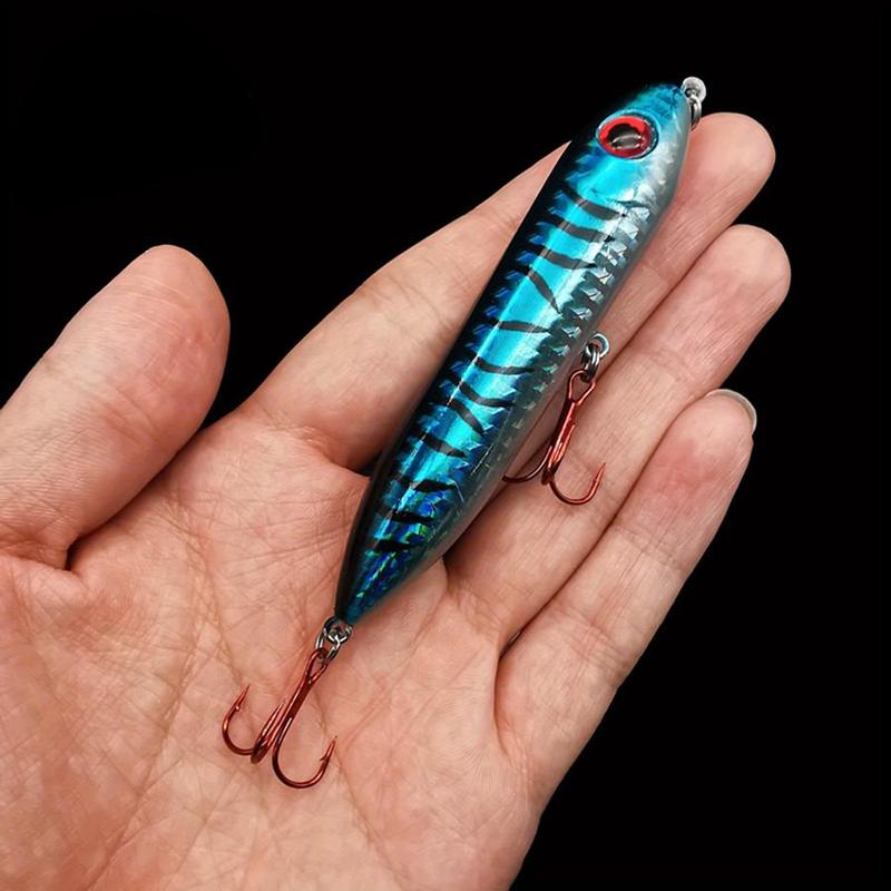 Floating Pencil Lure, 1 Count Long Casting Hard Bait, Bionic Fishing Lure for Freshwater, Outdoor Fishing Accessories