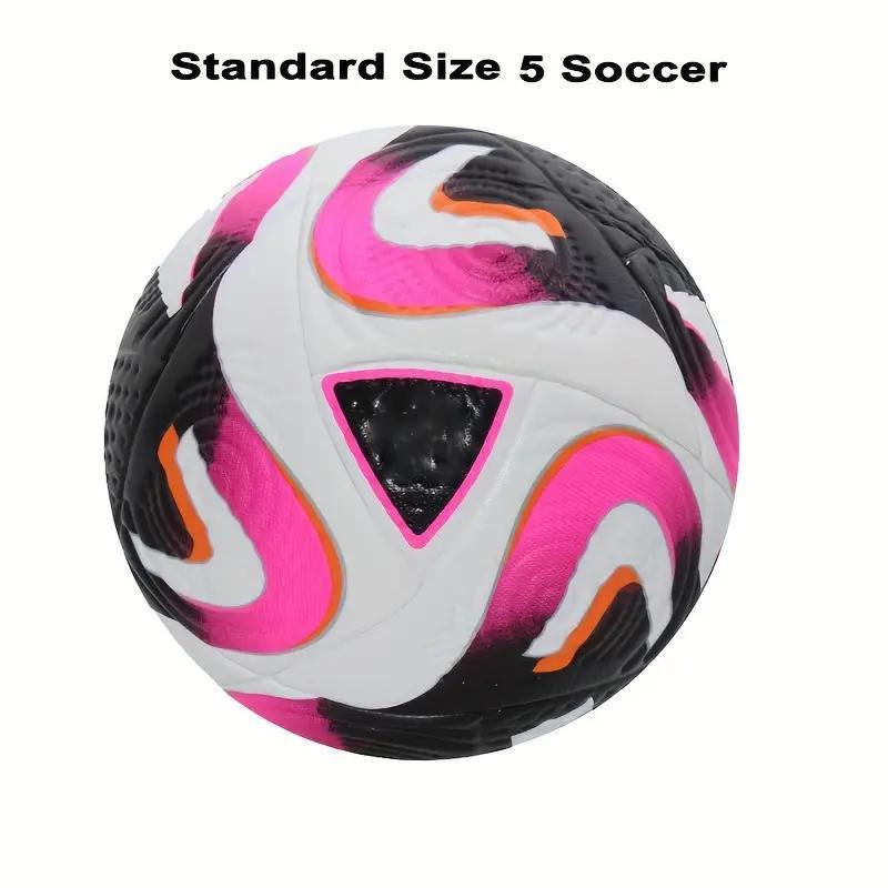 Professional Size 5 Soccer Ball, High Quality PU Material Seamless Football Training Match Ball, Outdoor Sports League Football Training Match Ball