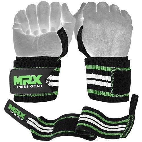 MRX Power Weightlifting Wrist Wraps for Men and Women - Premium Quality Bodybuilding Gym Workout Straps with Thumb Loops