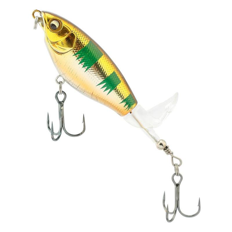 Artificial Fishing Lure with Hook, Spiral Propeller Design Fishing Bait, Floating Hard Bait, Noise Fishing Lure For Outdoor Fishing