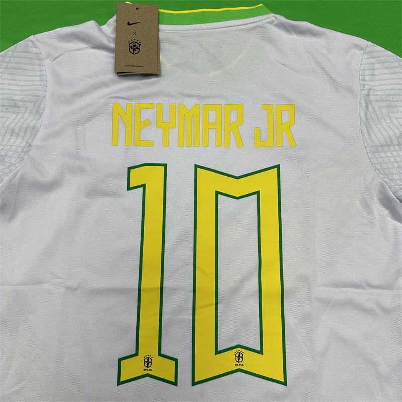 Nike 2223 Team Brazil Godbird Special Edition Five Stars  black Short Sleeve Top Neymar Jr. away Soccer Jerseys Quick Dry Vintage