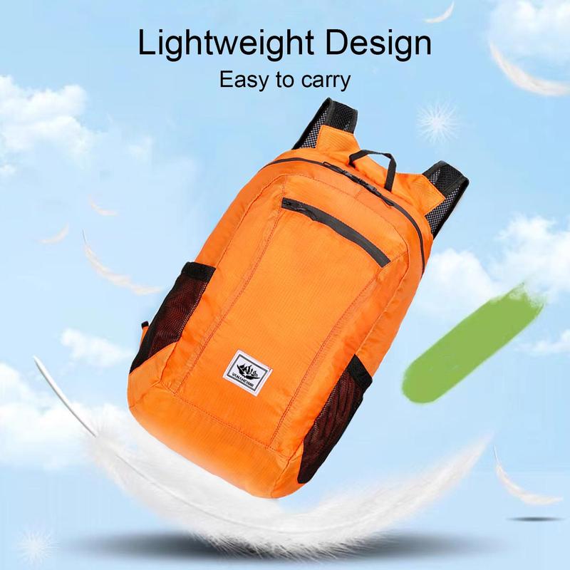 Outdoor Sports Foldable Storage Backpack, 1 Count Portable Large Capacity Waterproof Cycling Bag for Hiking , Sports Storage Bag for Men & Women