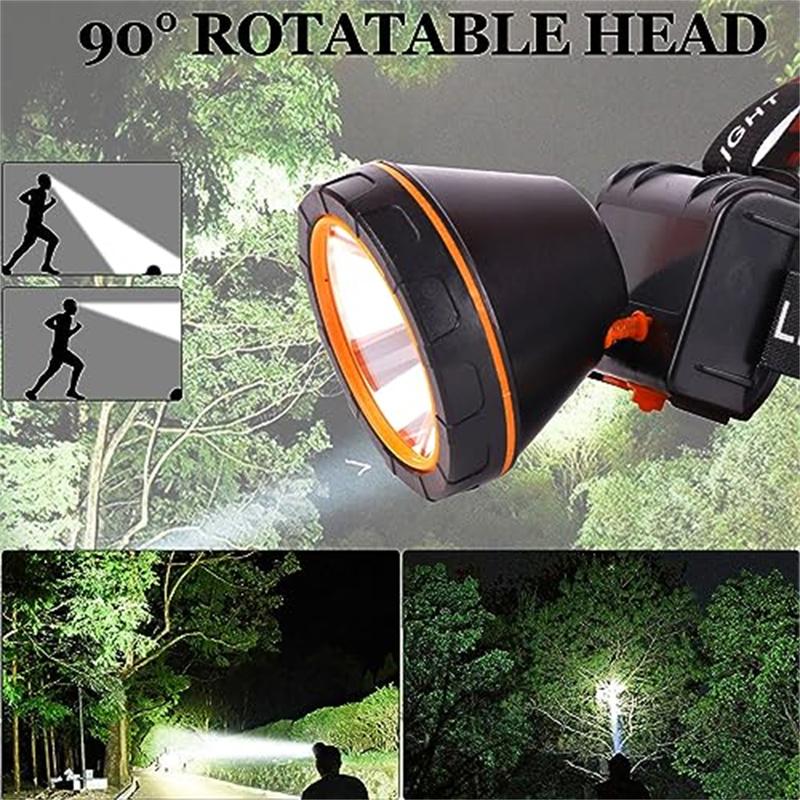 Outdoor Motion Sensor Type-C USB Rechargeable Camping Headlight, Head Lamp For Adults, Waterproof Headlight For Camping, Running, Fishing, Cycling