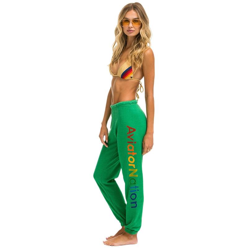 AVIATOR NATION VAIL SWEATPANT - KELLY GREEN