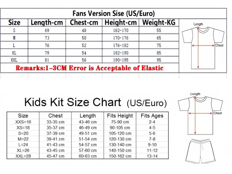 France Shirt UEFA Euro 2024 Home and away kit No.10 Mbappe ,Children's suit Blue Breathable Football Jersey