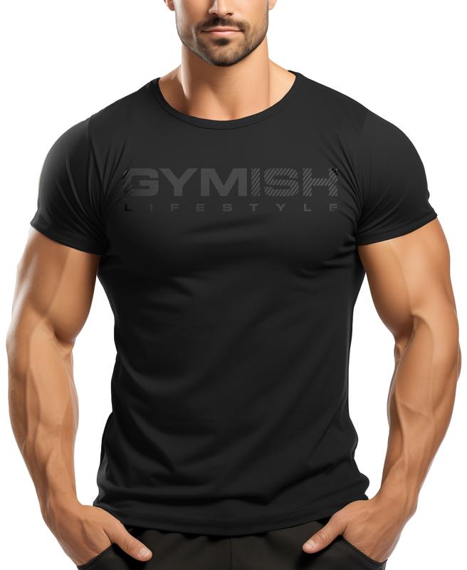 097. Savage Back Design Workout T-Shirt for Men