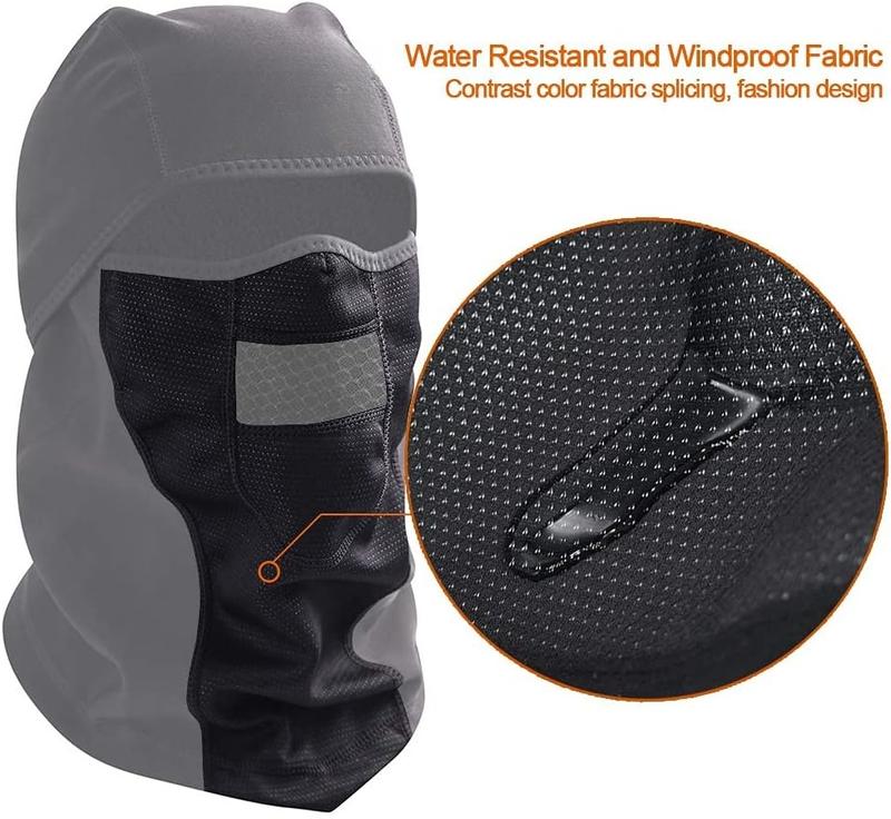 Cold Weather Balaclava Ski Mask, Water Resistant and Windproof Fleece Face Thermal , Hunting Cycling Motorcycle Neck Warmer Hood Winter Gear for Men Women