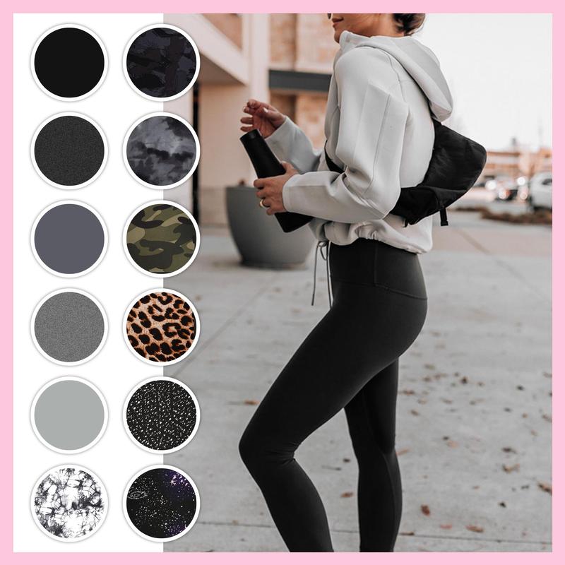 Viconow Black High Waisted Leggings for Women - Buttery Soft Workout Yoga Athletic Leggings Breathable Comfortable