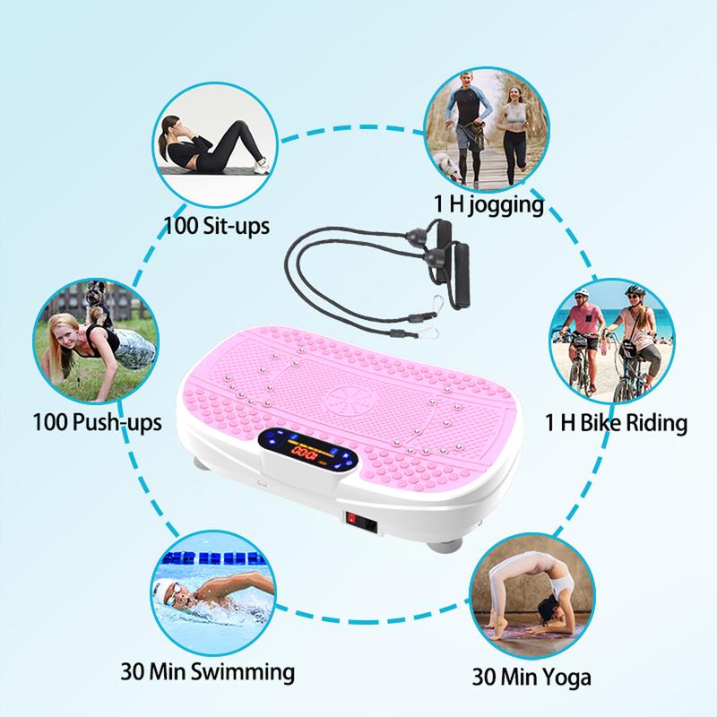 330LBS Vibration Plate Exercise Machine Whole Body Workout Vibration Fitness Platform for Home Fitness with Remote Control