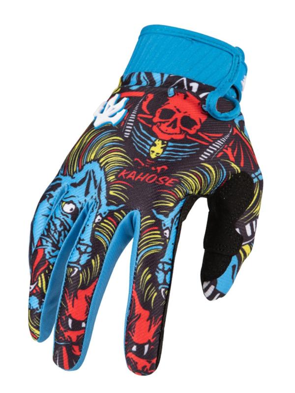 Skull & Letter Print Sports Gloves, Breathable Comfortable Non-slip Cycling Gloves, Sports Bike Gloves for Men & Women, Football Gloves, Sports & Outdoor Clothes Accessories