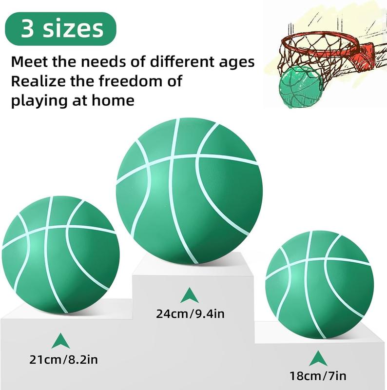 Silent Basketball, Quiet Bounce Basketball, Hush Handle Silent Basketball, Uncoated High-Density Foam Ball