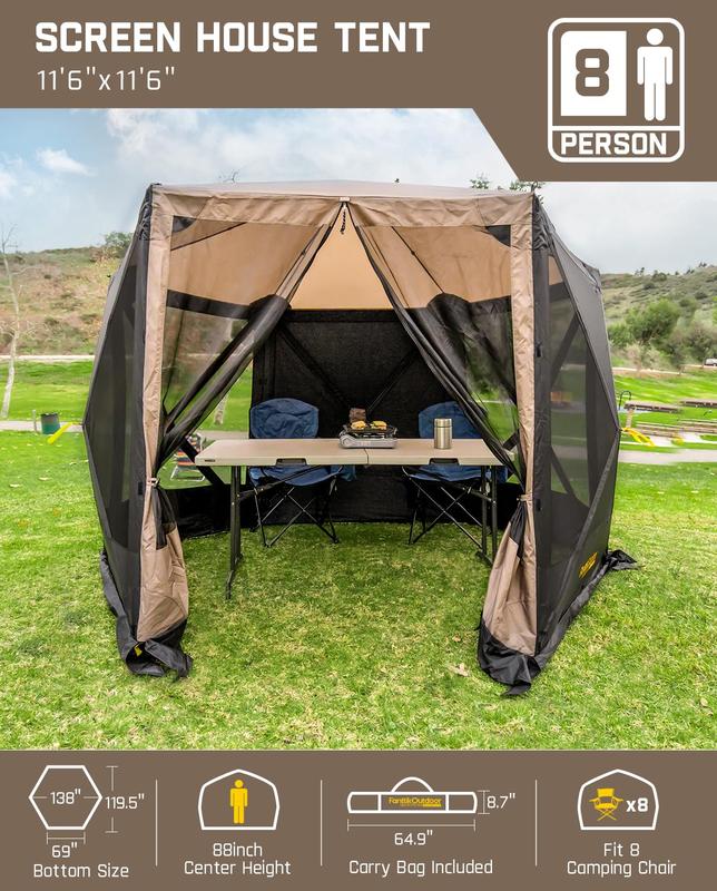 FanttikOutdoor Zeta D8 Pro Max Camping Canopy Tent