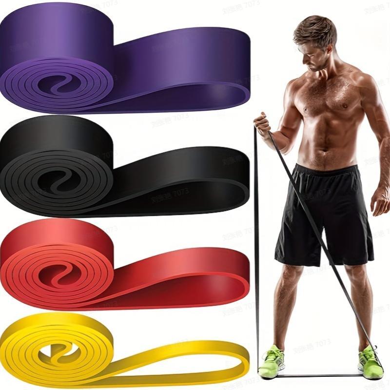 Summer Comfort Resistance Band Set, 4 Counts set Elastic Band for Home Exercise, Sports Assistance Belt for Yoga Gym Workout, Gymtok, Gym Accessories, Gym Equipment, Power Bands, Gifts for Men, Exercise Equipment, Christmas Gift