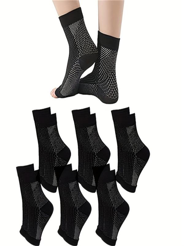 Unisex's Compression Ankle Support Brace, Breathable Sweat-absorbing Soft Anti-crack Socks, Sporty Athletic Socks for All Seasons