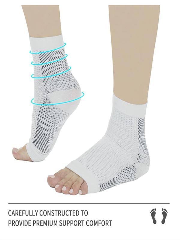 Unisex's Compression Ankle Support Brace, Breathable Sweat-absorbing Soft Anti-crack Socks, Sporty Athletic Socks for All Seasons