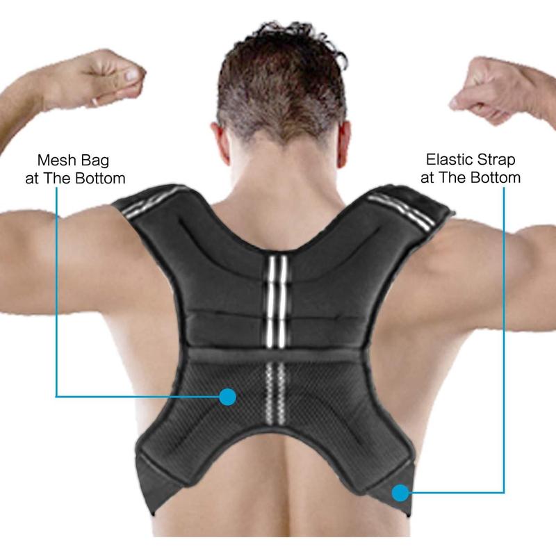 Henk Weighted Vest Weight Vest for Men Women Kids Weights Included, Body Weight Vests Adjustable for Running, Training Workout, Jogging, Walking