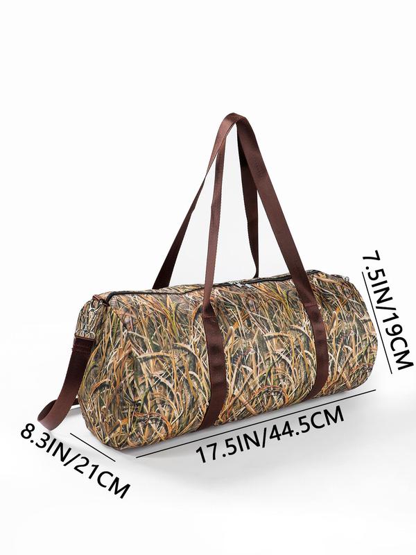 Sporty All Over Print Adjustable Strap Zipper Travel Bag, Lightweight Sports Crossbody Bag,  Gym Bag for Women,  Sports Bag for Men & Women, Gym Bag