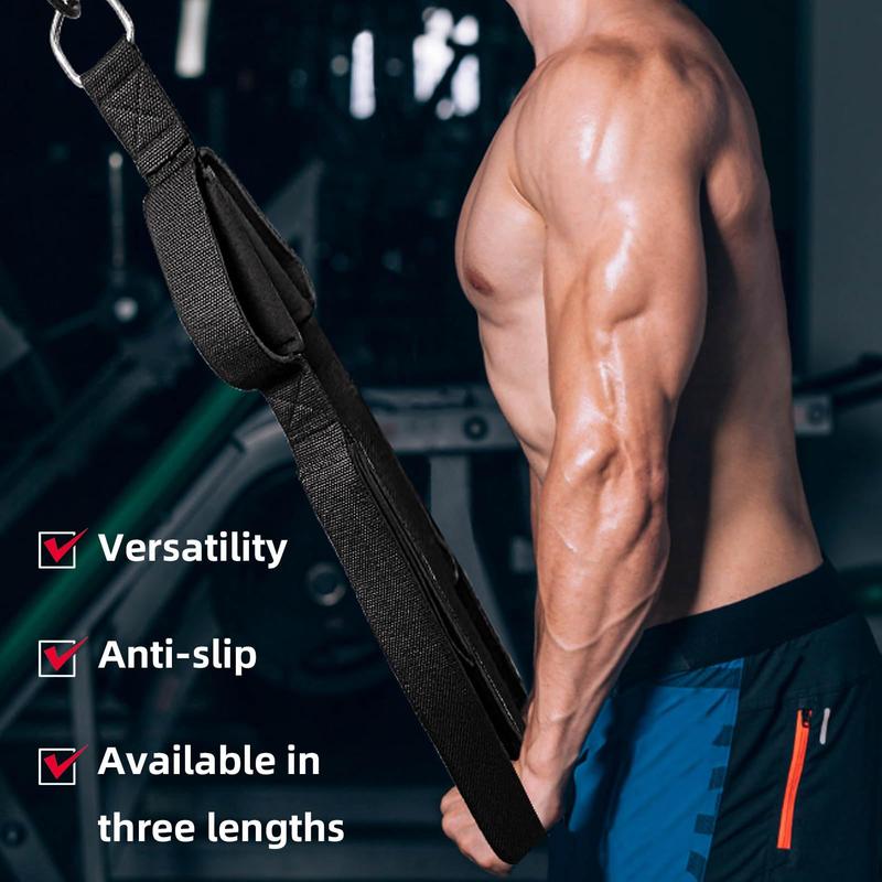 Adjustable Tricep Rope with Cable Attachment, High Pull-down Motion Handle, Multifunctional Gym Accessories for Home Gym