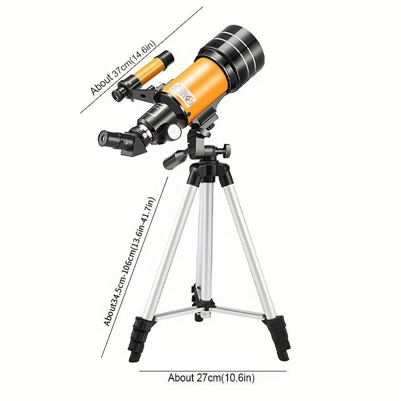 Professional Astronomical Telescope, 1 Set HD Astronomical Telescope with Accessories, Portable Telescope for Camping & Travel, Outdoor Camping Hiking Equipment