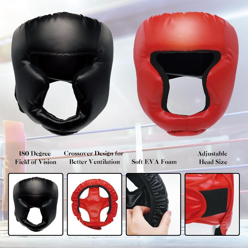 2 Pack Boxing Headgear Boxing Gear Equipment Taekwondo Sparring Gear MMA Gear Muay Thai Boxing Safety Helmet Boxing Protective Gear for Men Women Beginner