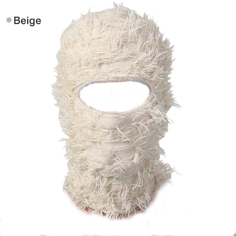 Acrylic knitted wool head cover for outdoor ski warm mask