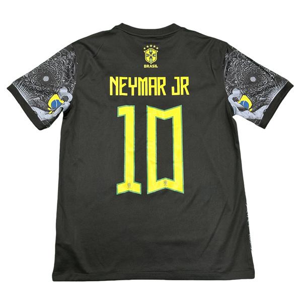 NIKE 2425 Brazil Black Short Sleeve Special Edition Redeemer Five Star Neymar Jr  Soccer Jersey