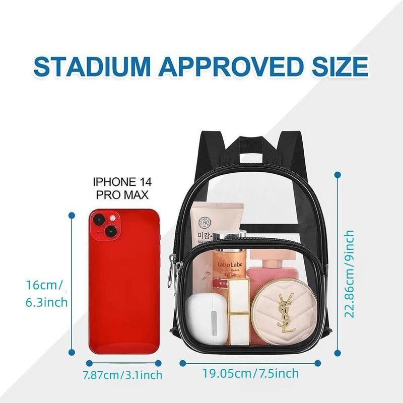 Clear Backpack, Mini Storage Bag for Concert & Sport Events, Waterproof Yoga Outdoor Sports Storage Bag, yogachallenge