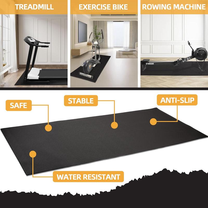 High Density Home Gym Treadmill Exercise Bike Equipment Mat, 1 4