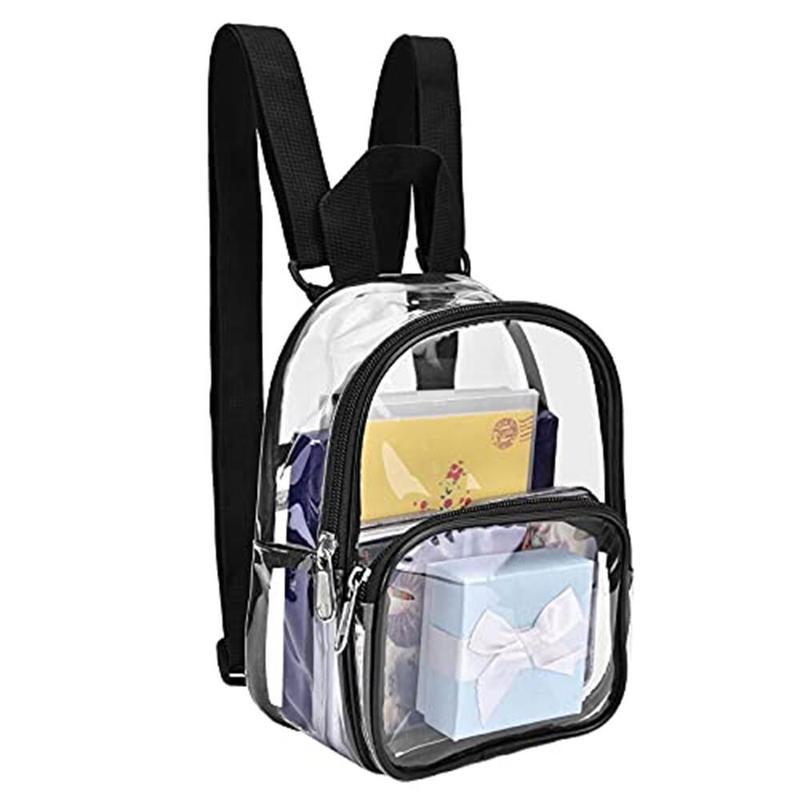 Clear Backpack, Mini Storage Bag for Concert & Sport Events, Waterproof Yoga Outdoor Sports Storage Bag, yogachallenge