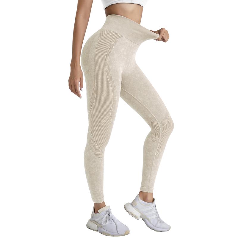 3 pack women's high waisted fitness leggings with compression and contraction, three in one butter soft yoga pants girl workout