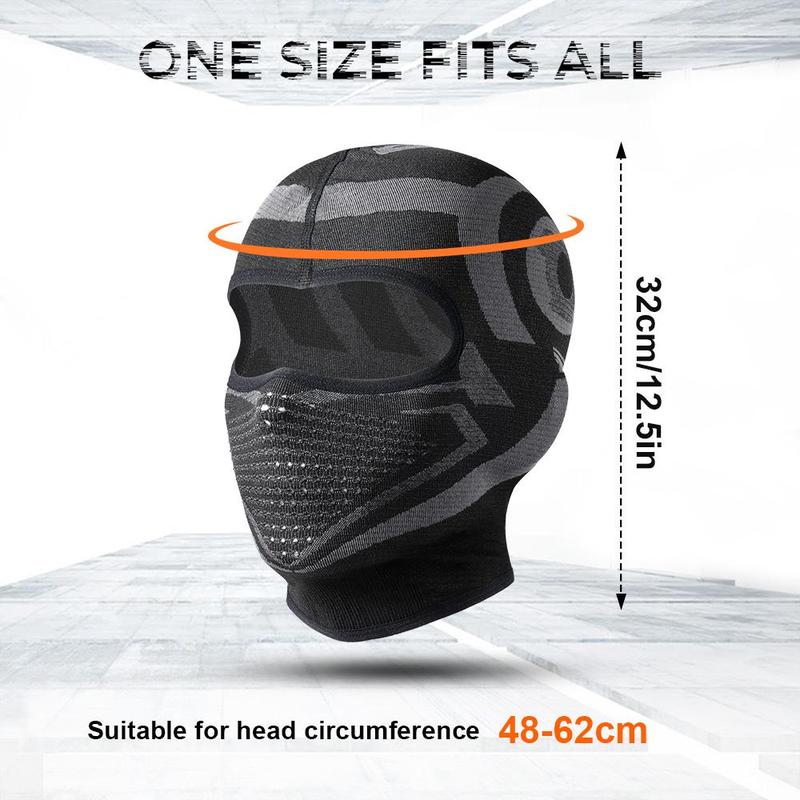 Balaclava Full Face Mask, High Elastic Breathable Full Face Mask, Women and Men Sports Hood Headwear, Comfortable Elastic Ski Mask for Outdoor Activities