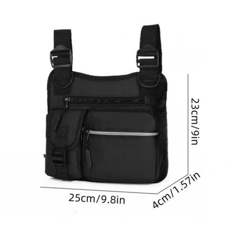 Adjustable Zipper Multifunctional Chest Bag, Outdoor Hiking Cycling Exercise Sports Storage Bag, Sports & Outdoor Accessories