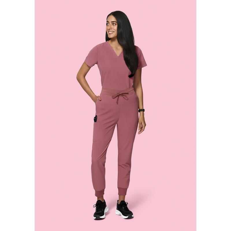 High Waisted Joggers Mauve