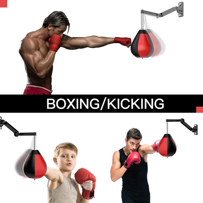 Speed Bag for Boxing,Punching Bag Wall Mount Height Adjustable Boxing Reflex Ball Speed Bag for Boxing Boxing for Adults Men&Women Kids