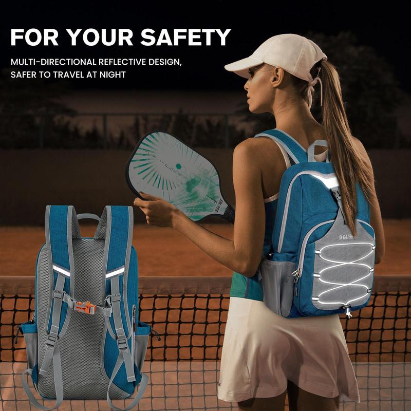 Pickleball Bag, Pickleball Backpack for Women and Men, Padel Bag Fits 2 to 4 Paddles, Gifts for Pickleball Lovers Teal Blue