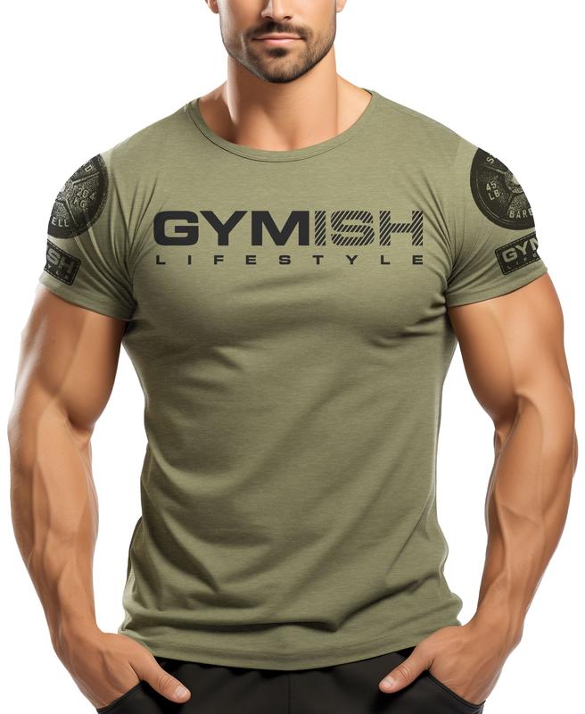 097. Savage Back Design Workout T-Shirt for Men