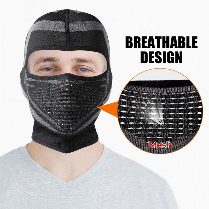 Balaclava Full Face Mask, High Elastic Breathable Full Face Mask, Women and Men Sports Hood Headwear, Comfortable Elastic Ski Mask for Outdoor Activities