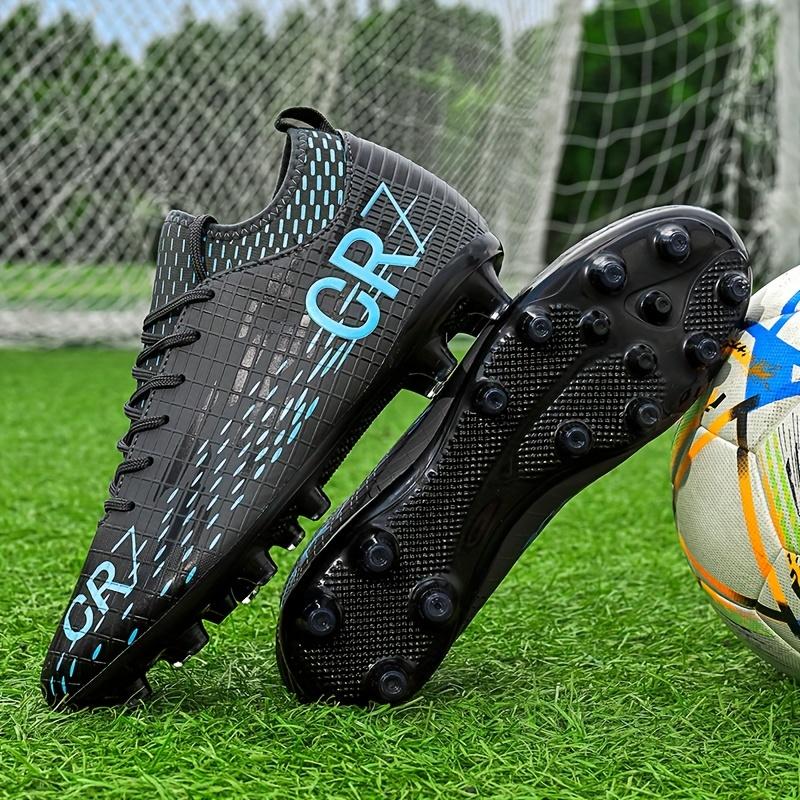 Men's High-Performance Soccer Cleats - Breathable, Non-Slip Football Boots with Spikes for Training & Competition, Durable Lace-Up Athletic Sneakers for Outdoor Sports, All-Season Comfort