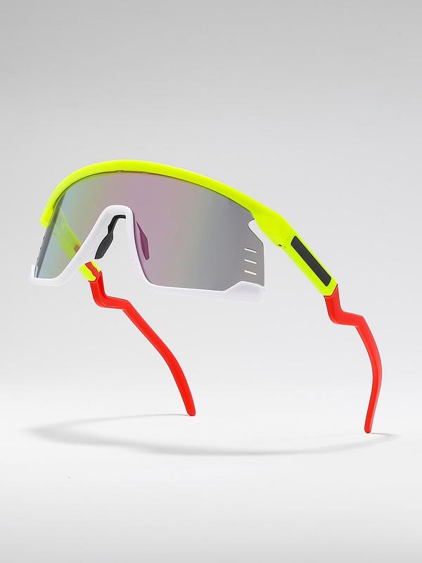 Unisex Outdoor Cycling Sports Glasses, Anti-UV Sun Protection Glasses, Windproof Waterproof Sports Eyewear