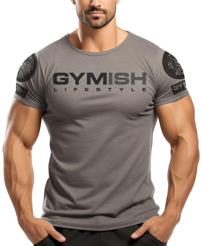 097. Savage Back Design Workout T-Shirt for Men