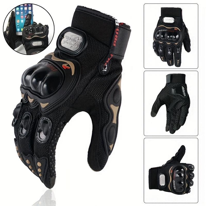 Suitable For Motorcycles, Mountain Bikes, Road Bikes, Off-road Motorcycles, Spring, Summer, Autumn, And Winter Unisex Finger Touch Screen Gloves For Men And Women, Breathable Cycling Gloves, Motorcycle Gloves, Bicycle Gloves.